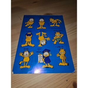 1 Sheet Vintage Hallmark Garfield‎ Stickers